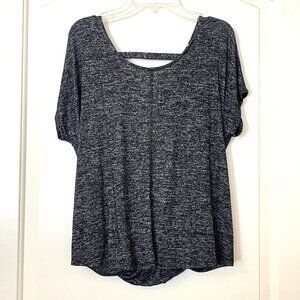 Express One Eleven Knit Top Open Back Oversize Fit XS